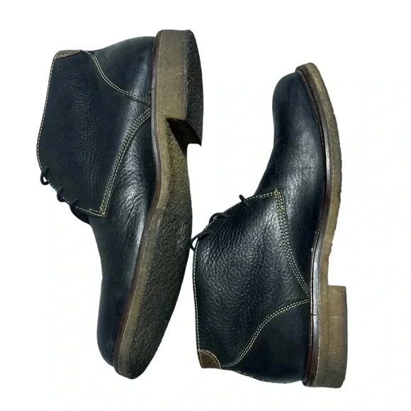 Johnston & Murphy Copeland Chukka Casual Boot Black Tumbled Full Grain - Picture 4 of 9